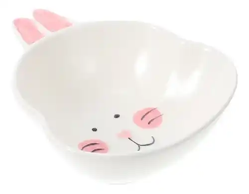 COMEDOR CERAMICA CON CARA DE CONEJO